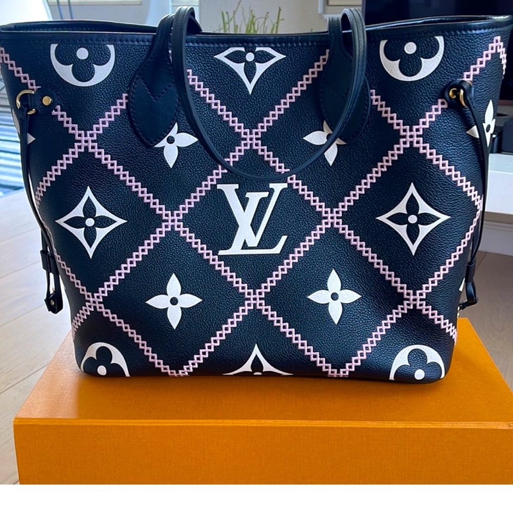 Louis Vuitton 2022 Limited Edition Monogram Empreinte Neverfull MM With Pochette